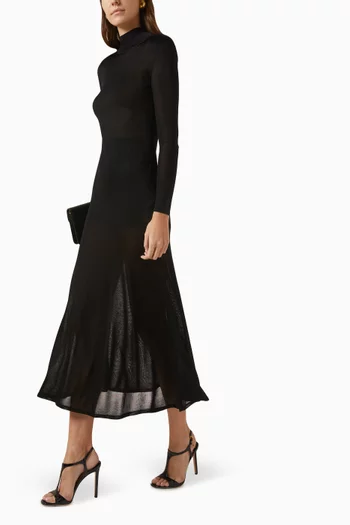 Knit Maxi Dress in Viscose Jersey
