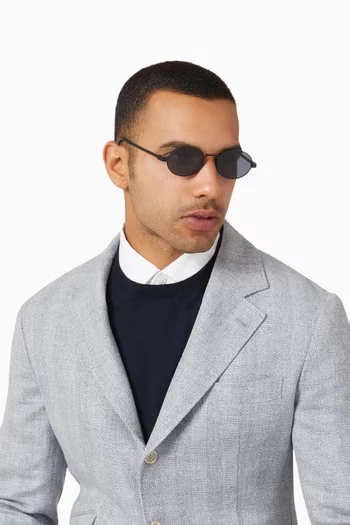 Poseidon Deux Sunglasses in Metal