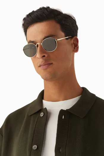 نظارة شمسية لوست ليجاسي بإطار دائري معدن