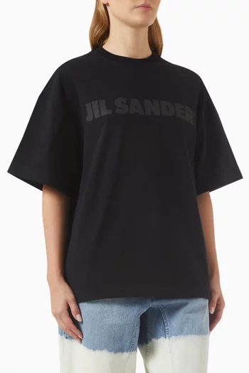 Oversized Logo T-shirt in Cotton