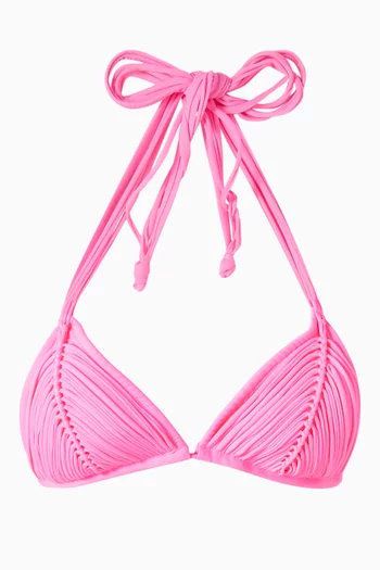 Isla Tri Bikini Top in Stretch Nylon