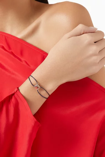 Ménage à Trois Sapphire Thread Bracelet in 18kt Rose Gold