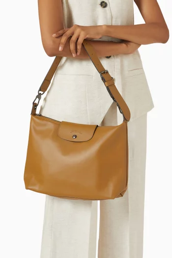 Le Pliage Xtra Hobo Bag in Leather