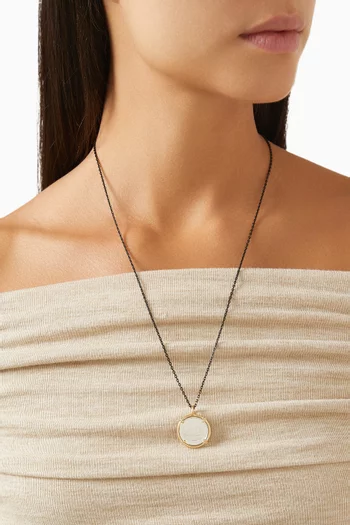 Sak Gafla 10 Fils Pendant Necklace in 18kt Gold