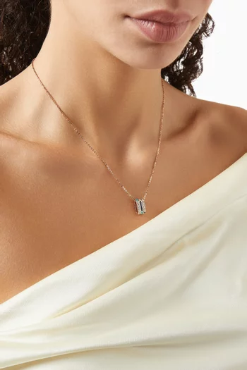 Ménage à Trois Sapphire Necklace in 18kt rose gold