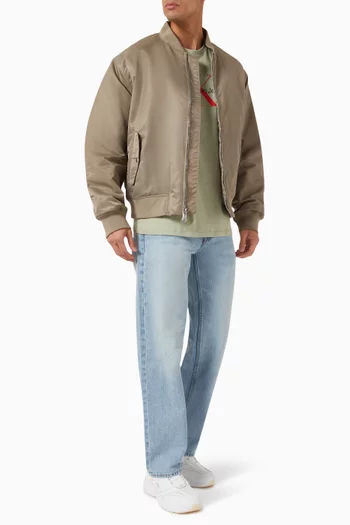 بنطال جينز بقصة بساق مستقيمة من التسعينيات دينم قطني