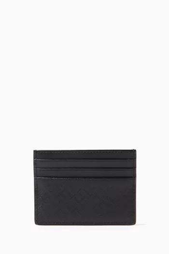 TH Monogram Card Holder in Leather