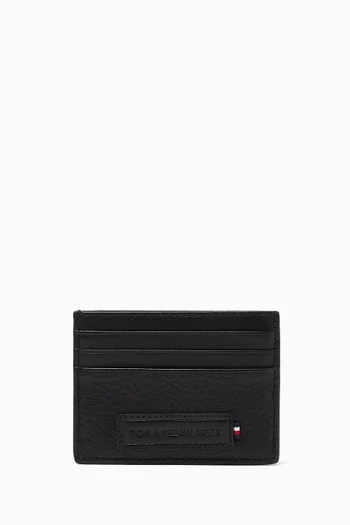 Logo Card Holder in Leather