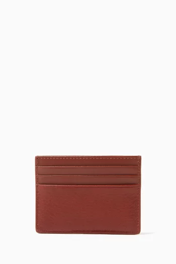 Logo Card Holder in Premium Leather