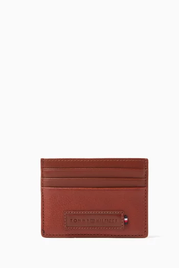 Logo Card Holder in Premium Leather