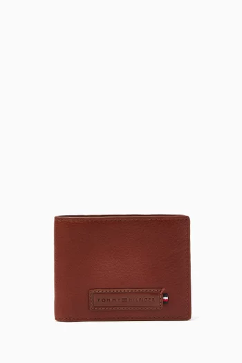 Logo Bi-fold Wallet in Leather