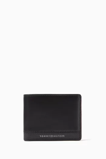 Mini TH Business Bifold Wallet in Leather