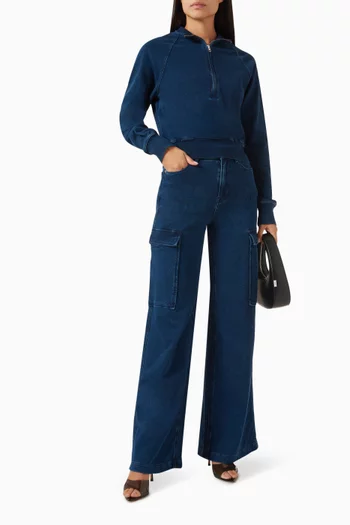Jeanius Half-zip Sweatshirt in Cotton