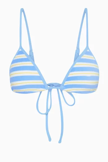 Taite Triangle Bikini Top in Terry