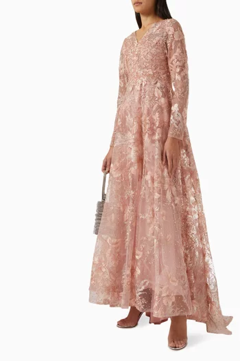 Embellished Gown in Tulle