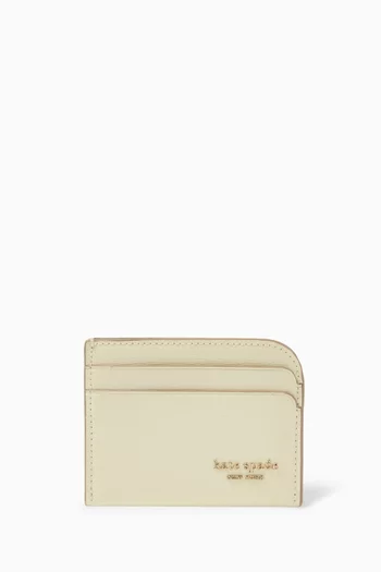 Devin Card Holder in Saffiano Leather