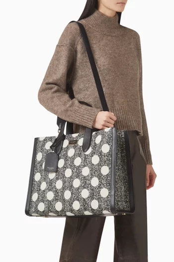 Large Manhattan Tote Bag in Tweed