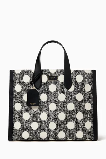 Large Manhattan Tote Bag in Tweed