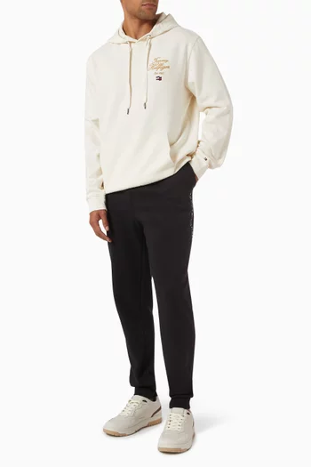 Logo Script Hoodie in Cotton