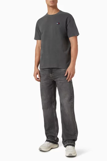 Flag Label T-shirt in Cotton Jersey