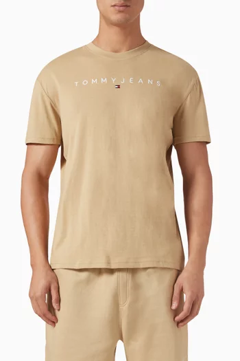 Linear Logo T-shirt in Cotton