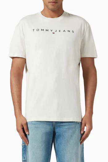 Linear Logo T-shirt in Cotton