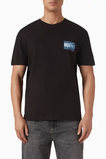 Signature Flag Logo T-shirt in Cotton