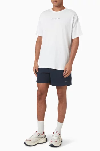Logo-embroidered T-shirt in Cotton