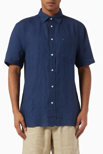 Pigment Dyed Shirt in Linen