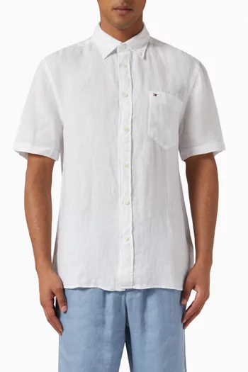 Pigment Dyed Shirt in Linen