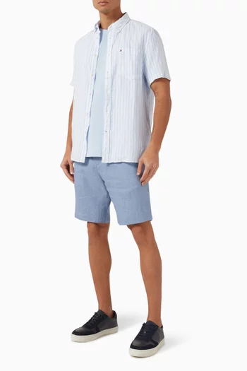 Pigment-dyed Shirt in Linen