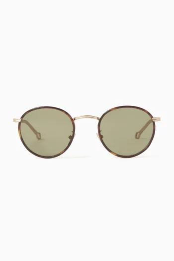 Round Sunglasses in Acetate