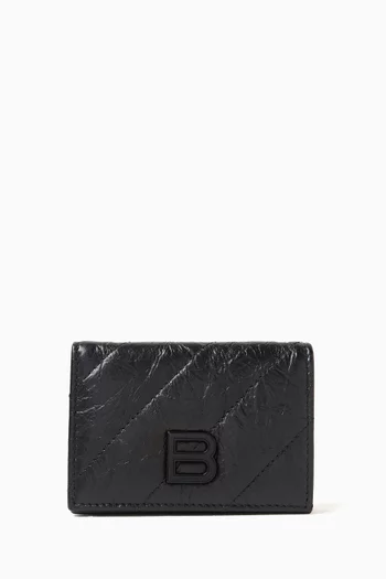 Mini Crush Wallet in Quilted Calfskin