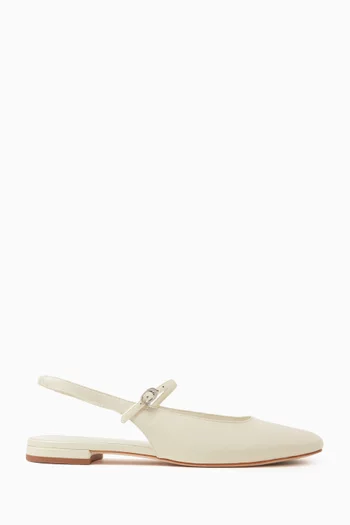 Claire Slingback Mules in Leather