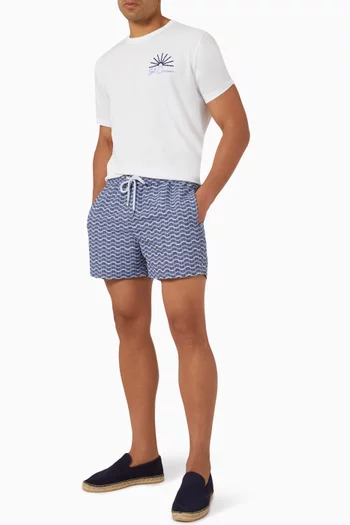 Rio Raio Do Sol-print Swim Shorts
