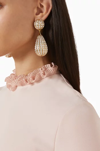 Poetiques des Gouttes Swarovski® Crystal Clip-on Earrings