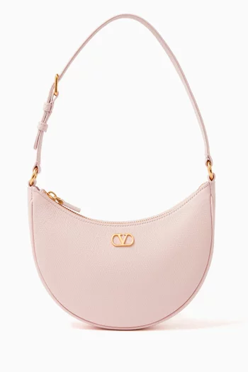 Mini VLOGO Signature Shoulder Bag in Grainy Calfskin