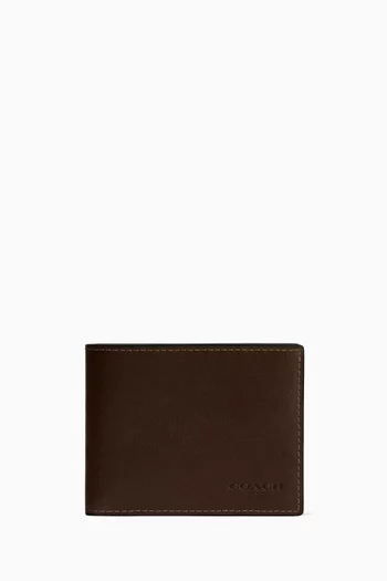 Slim Billfold Wallet in Leather