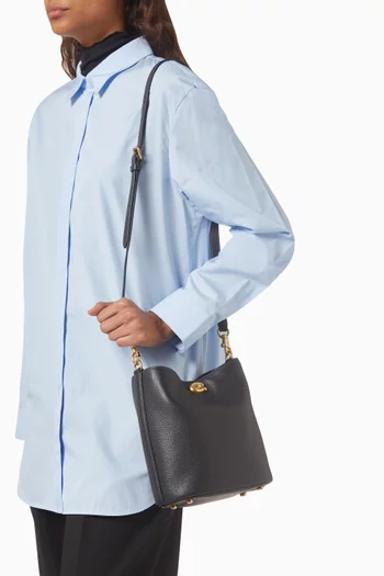 Willow 19 Bucket Bag in Pebbled Leather