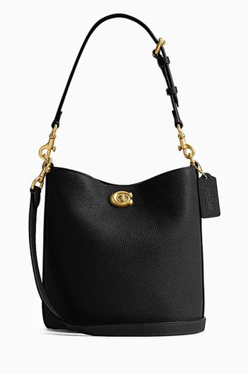 Willow 19 Bucket Bag in Pebbled Leather