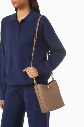 Willow 19 Bucket Bag in Pebbled Leather