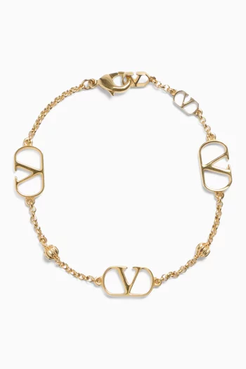 VLOGO Bracelet in Gold-tone Metal