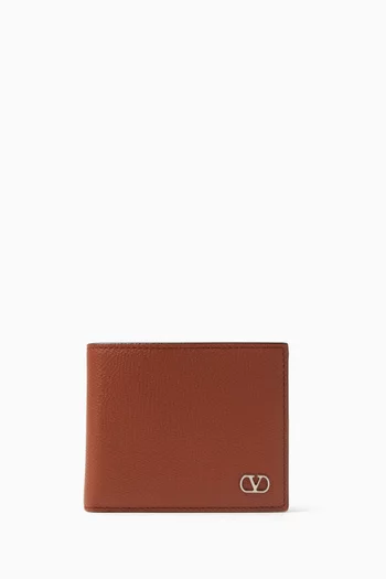 VLOGO Signature Wallet in Grained Calfskin