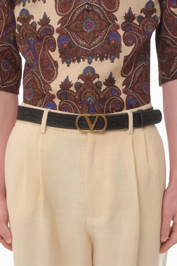 VLOGO Signature Belt in Calfskin, 30mm