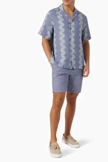 Roberto Abstract Shirt in Linen