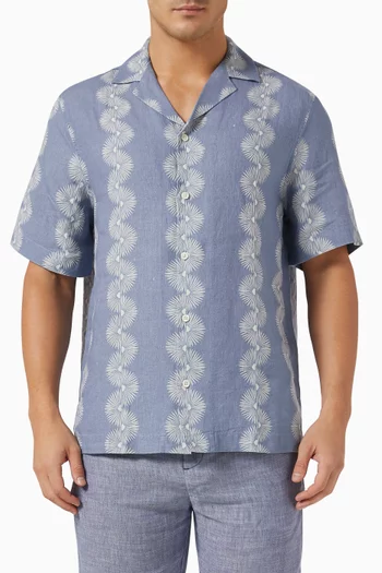 Roberto Abstract Shirt in Linen