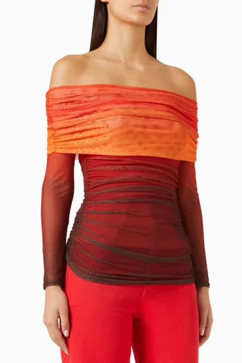 Ombre Anastasia Top in Mesh
