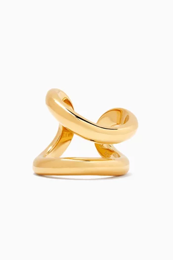The Alma Ring in 18kt Gold-plated Brass