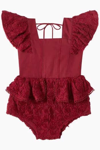 Flutter on By Playsuit in Peony Voile