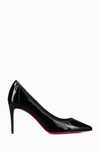 Buy Christian Louboutin Black Sporty Kate 85 Pumps in Patent Leather For Women Online Ounass Bahrain